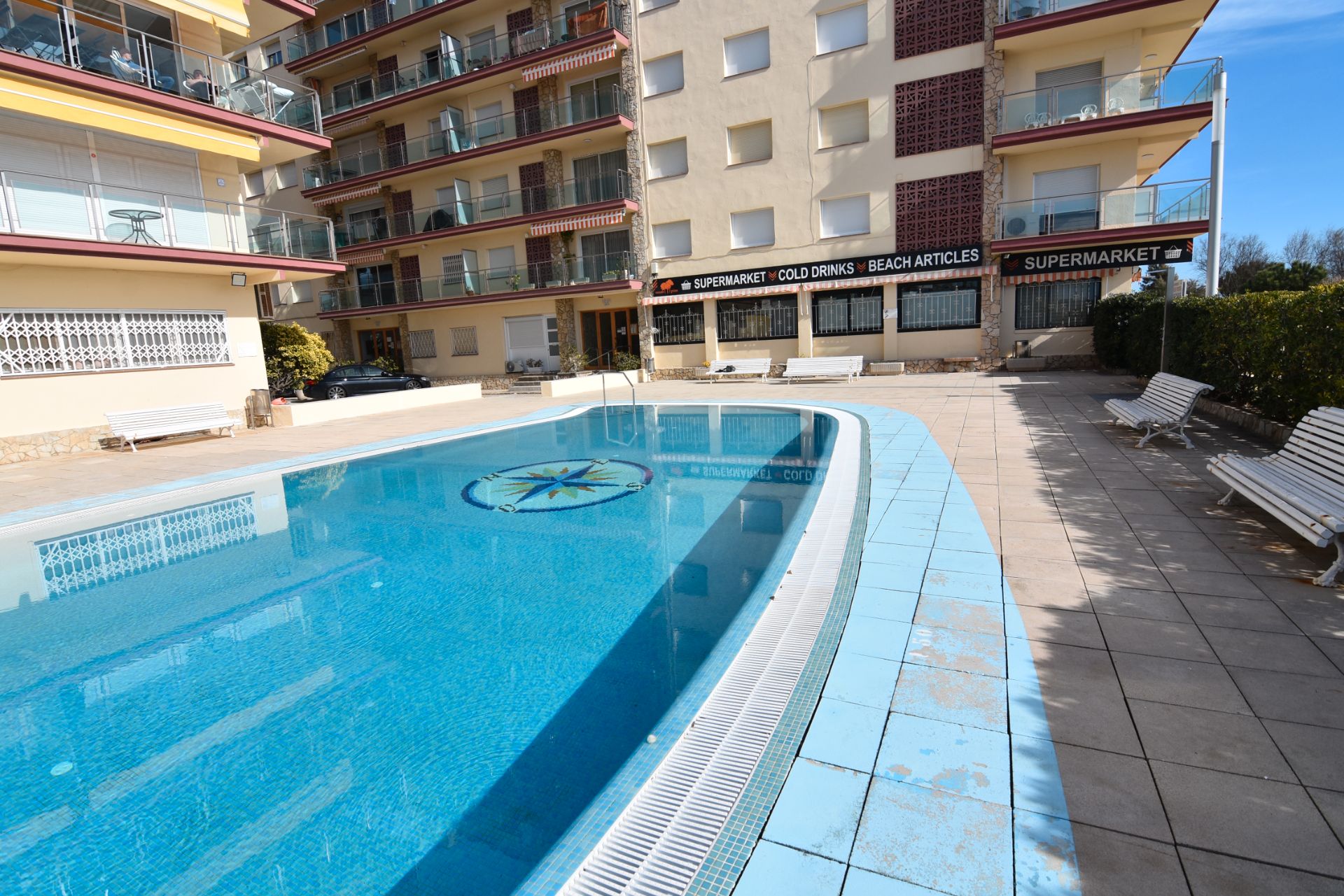 Swimming pool of Flat for sale in Santa Susanna  with Air Conditioner, Balcony and Community pool