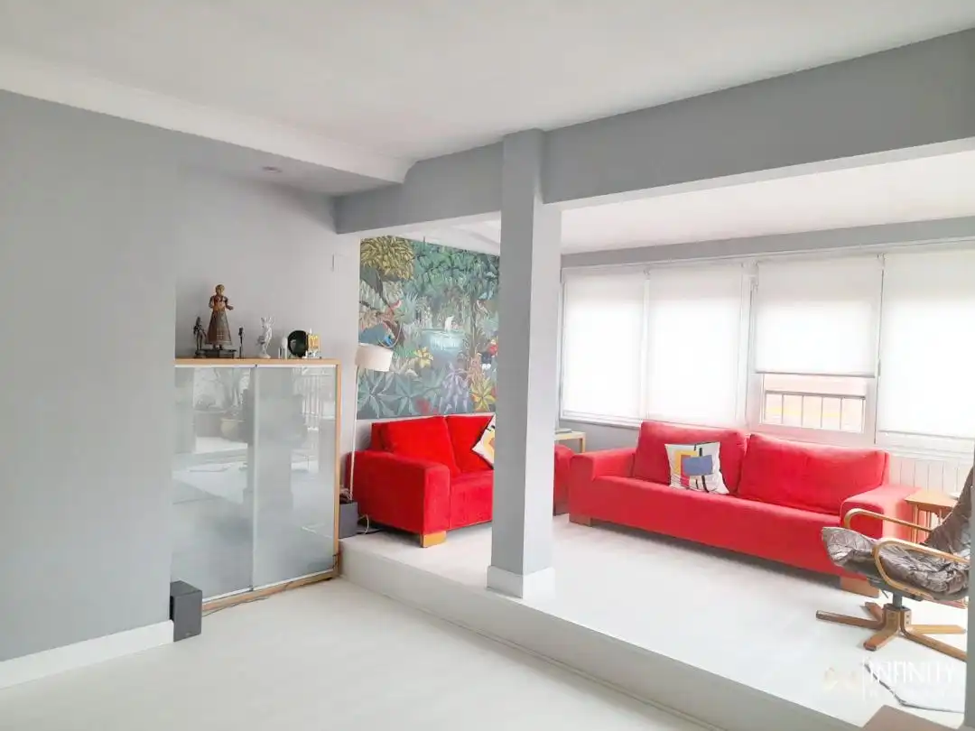 Sala de estar de Piso de alquiler en Bilbao  con Calefacción y Terraza