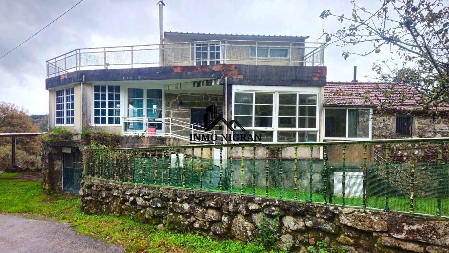 Vista exterior de Finca rústica en venta en Crecente con Terraza