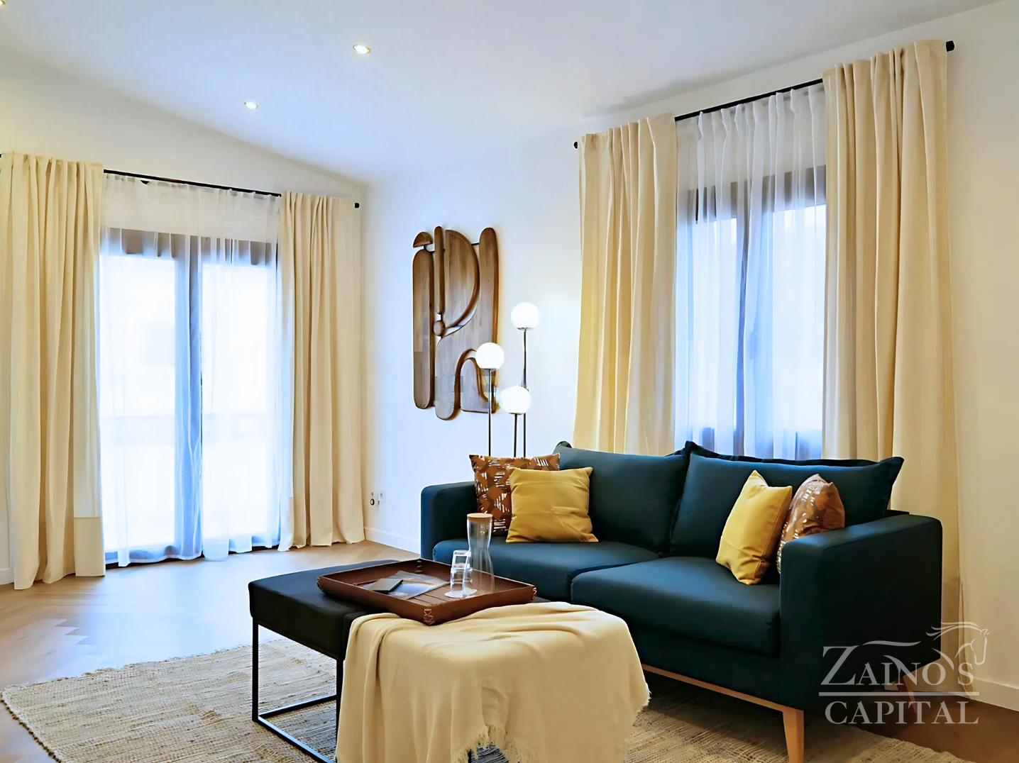 Sala d'estar de Àtic en venda en Calvià amb Aire condicionat, Terrassa i Moblat