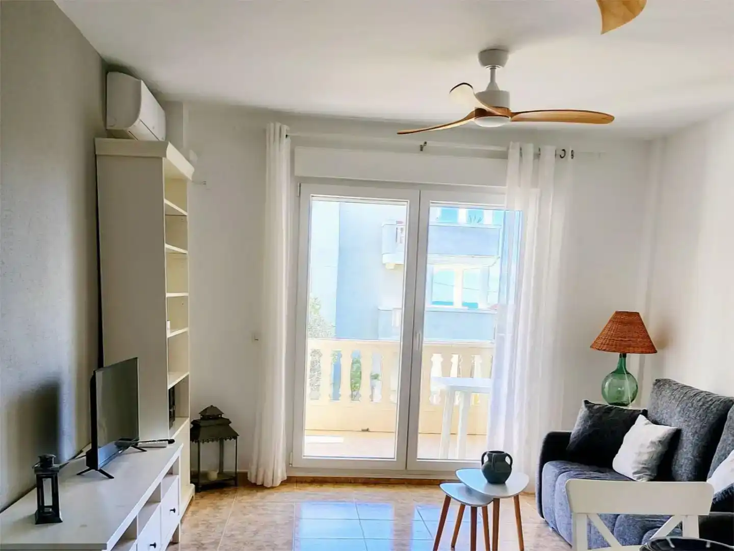 Terrasse von Wohnung zur Miete in Dénia mit Klimaanlage, Privatgarten und Schwimmbad