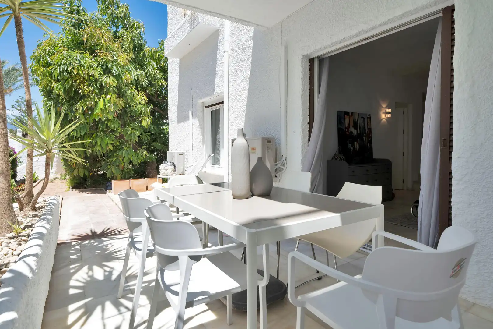 Terrassa de Dúplex de lloguer en Marbella amb Calefacció, Jardí privat i Moblat