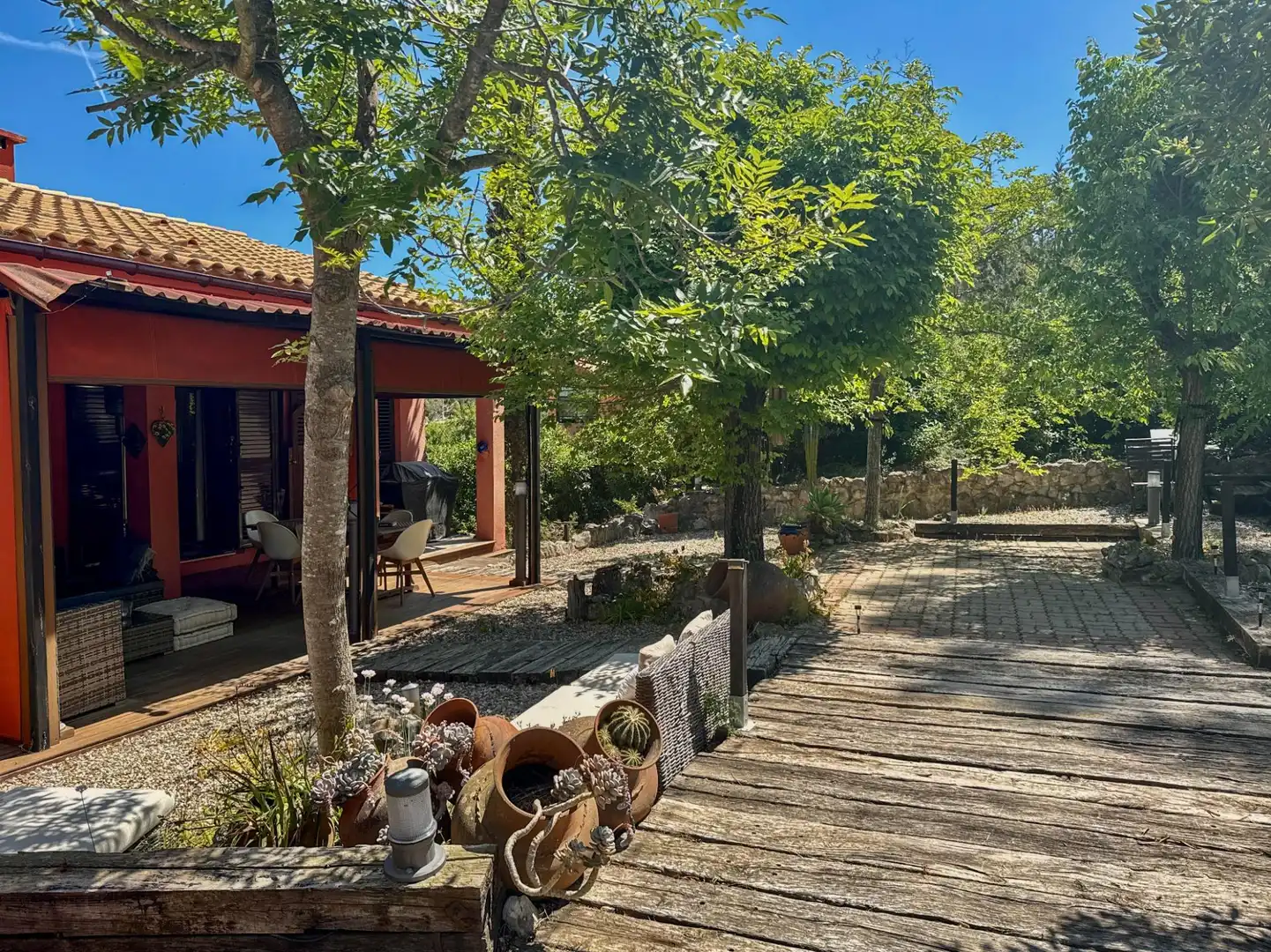 Terrassa de Casa o xalet en venda en Olivella amb Calefacció, Jardí privat i Terrassa