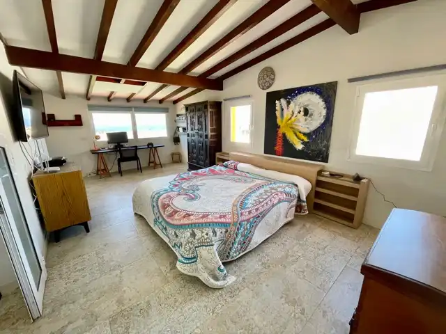 Dormitori de Casa adosada en venda en Granadilla de Abona amb Jardí privat, Terrassa i Piscina