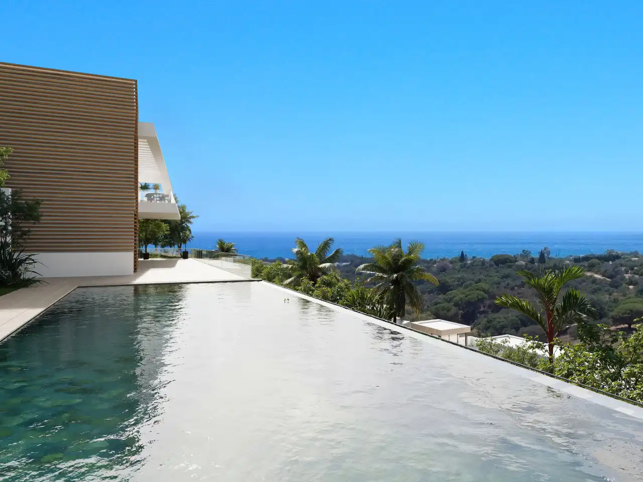Piscina de Casa o chalet en venta en Marbella con Aire acondicionado, Calefacción y Jardín privado