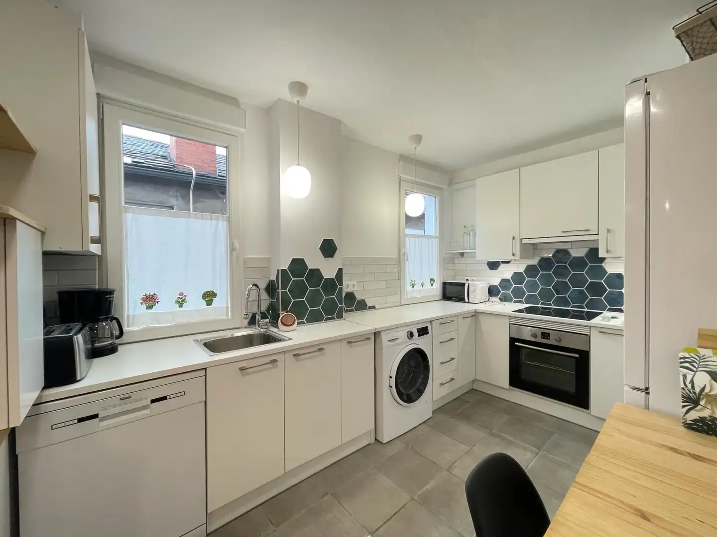 Cocina de Piso de alquiler en Ponferrada con Calefacción y Amueblado