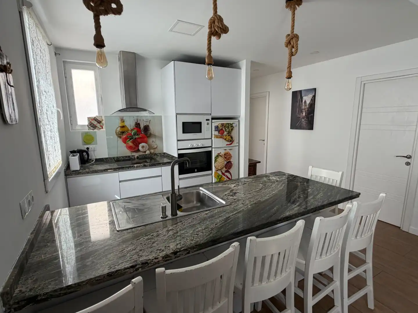 Cocina de Piso de alquiler en Málaga con Aire acondicionado, Calefacción y Amueblado