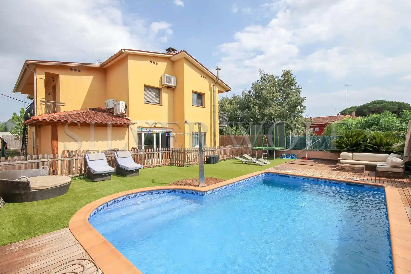 Swimming pool of Houses for sale in Santa Eulàlia de Ronçana  with Air Conditioner, Heating and Private garden