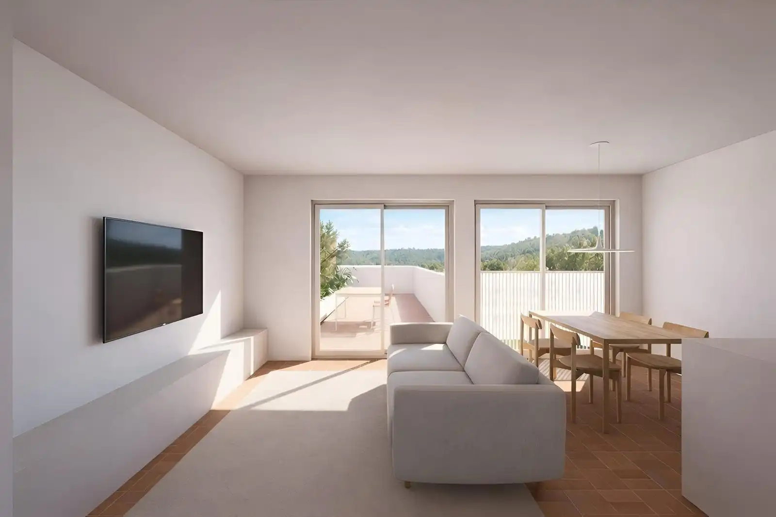 Sala de estar de Casa o chalet en venta en Castellví de la Marca con Calefacción, Parquet y Terraza