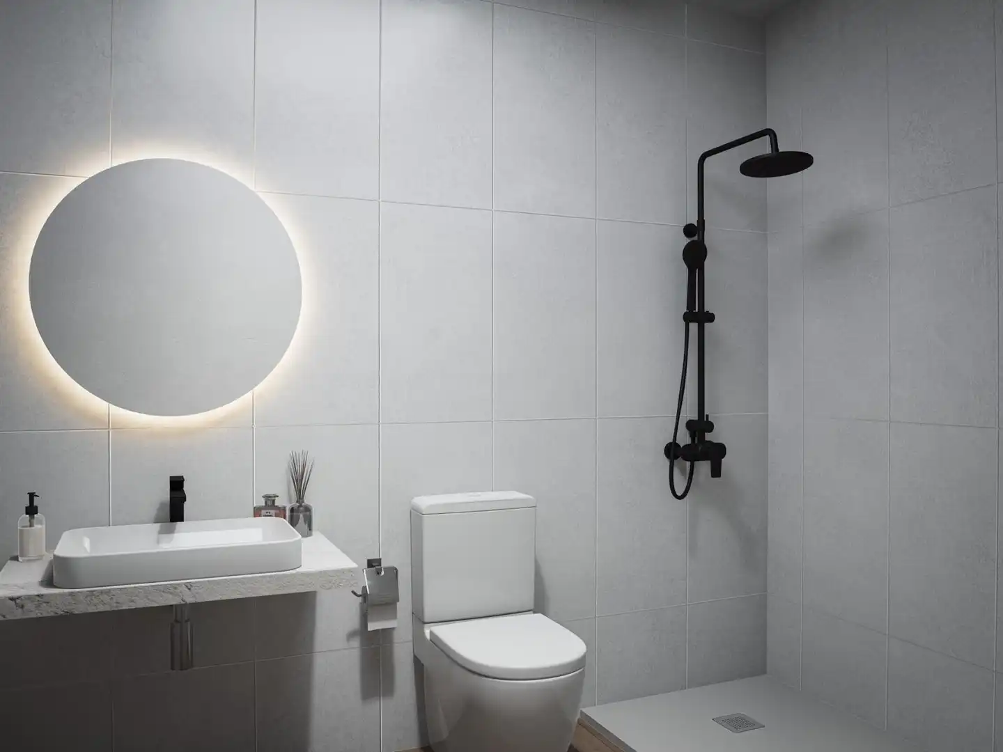 Baño de Ático en venta en Molins de Rei con Aire acondicionado, Parquet y Terraza