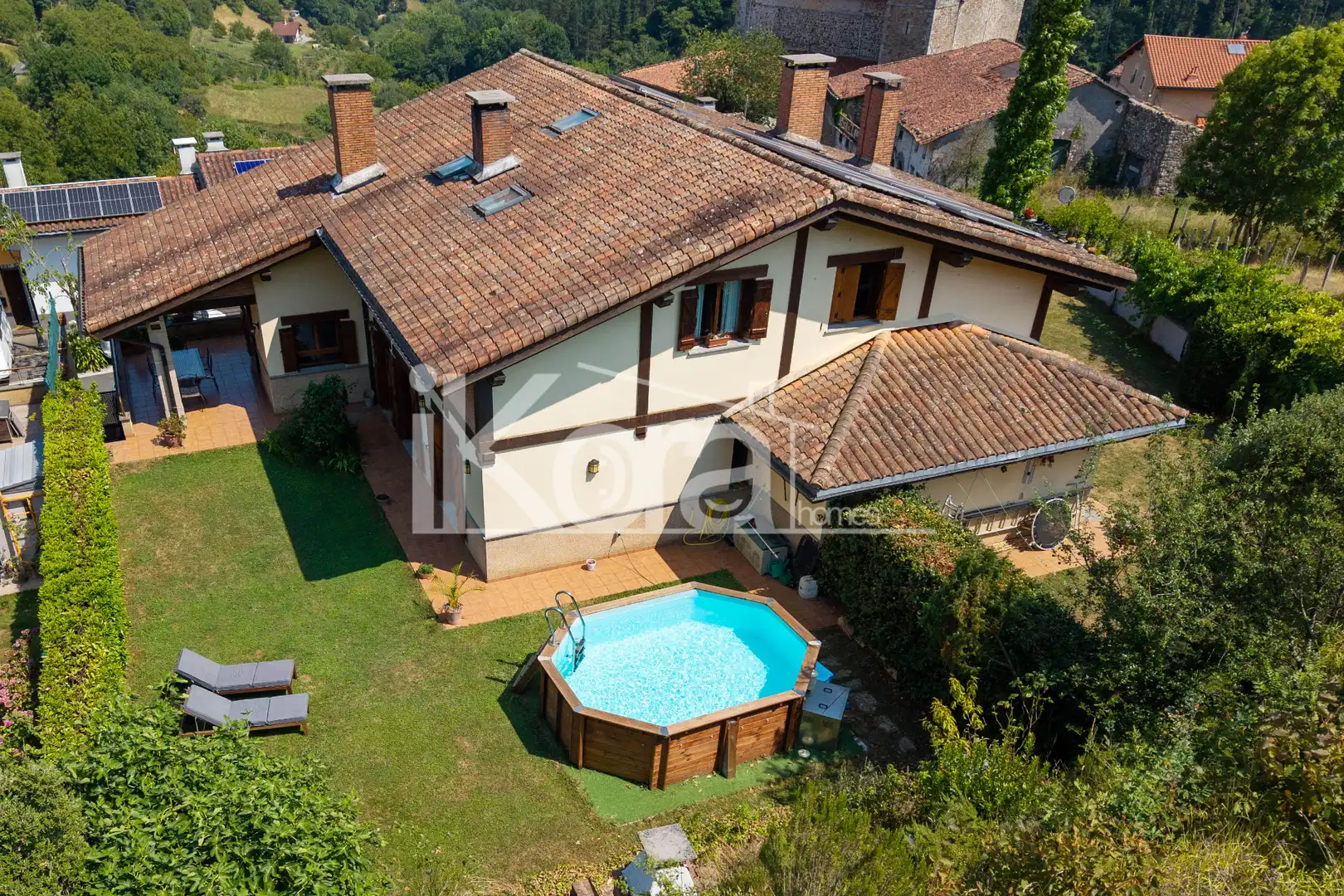 Jardín de Casa adosada en venta en Bergara con Calefacción, Jardín privado y Parquet