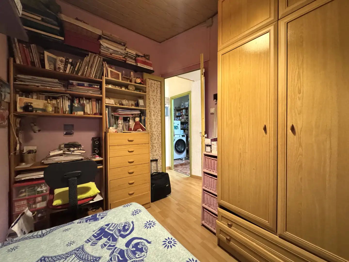 Bedroom of Flat for sale in Barcelona  with Parquet flooring, Furnished and Washing machine
