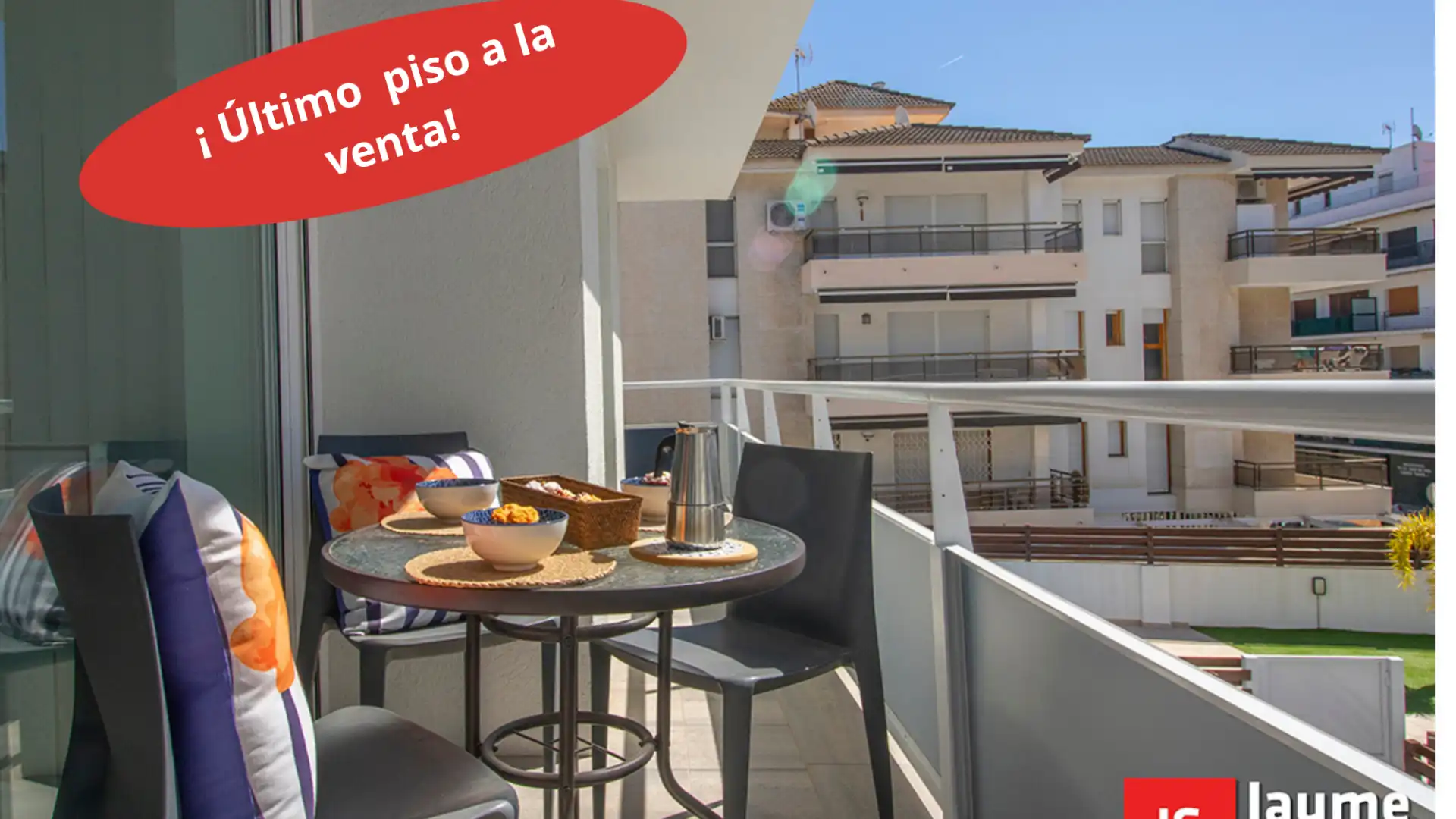 Balcony of Apartments for sale in Torredembarra  with Air Conditioner, Heating and Microwave