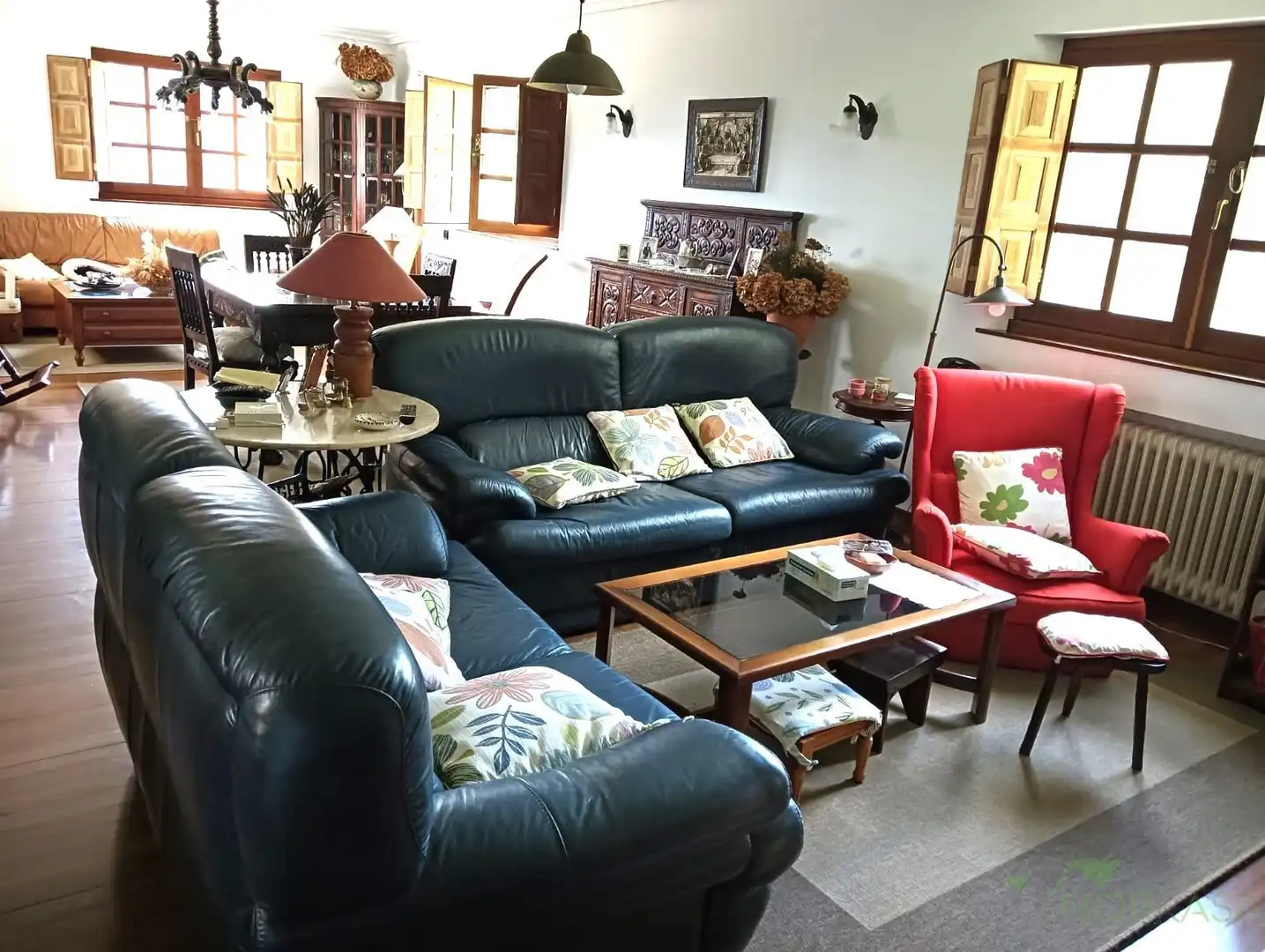 Living room of Houses for sale in Pravia  with Heating, Parquet flooring and Terrace