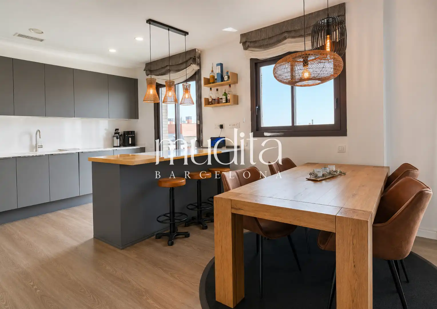 Kitchen of Attic for sale in L'Ametlla del Vallès  with Heating, Private garden and Terrace