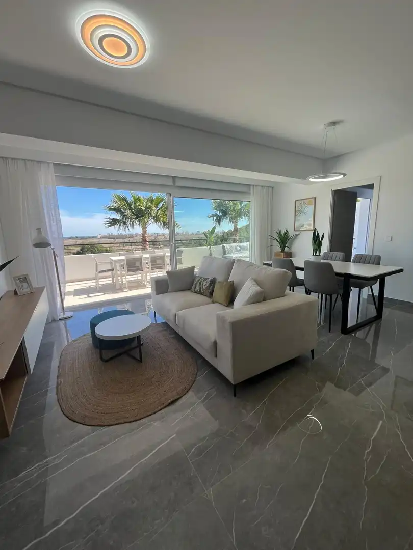 Sala d'estar de Apartament en venda en Xeresa amb Aire condicionat, Calefacció i Jardí privat