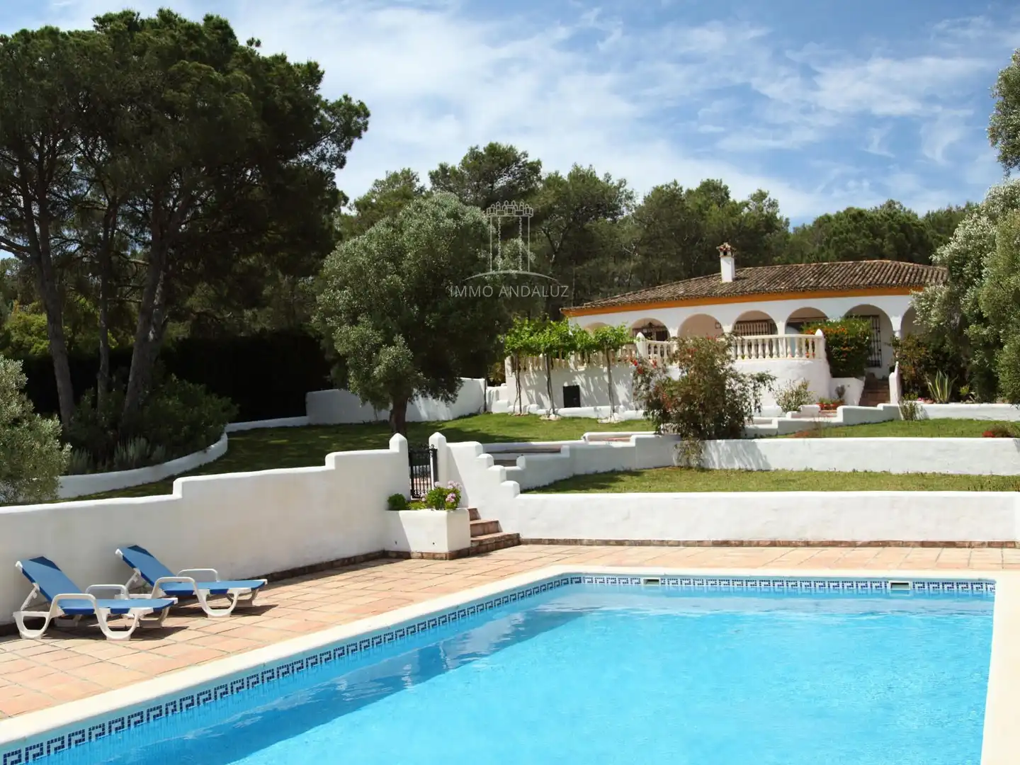 Jardí de Casa o xalet en venda en Vejer de la Frontera amb Aire condicionat i Piscina