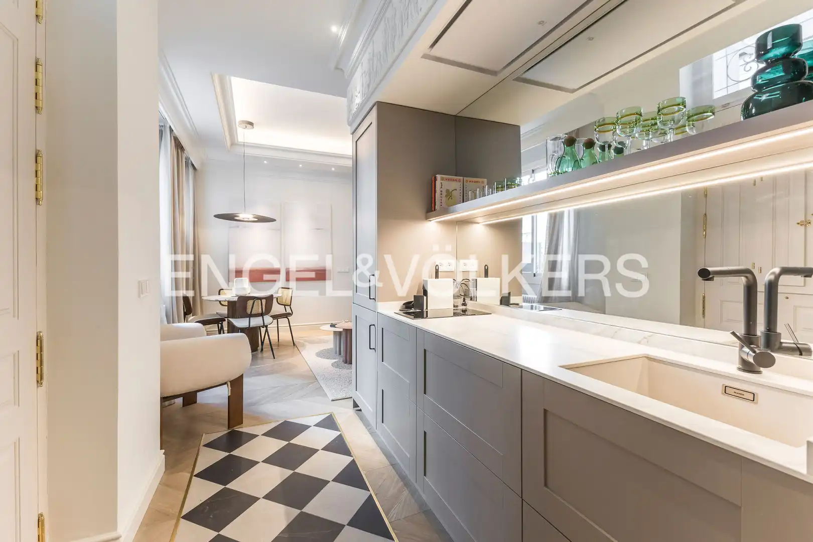 Cocina de Apartamento de alquiler en Rivas-Vaciamadrid con Aire acondicionado, Calefacción y Amueblado
