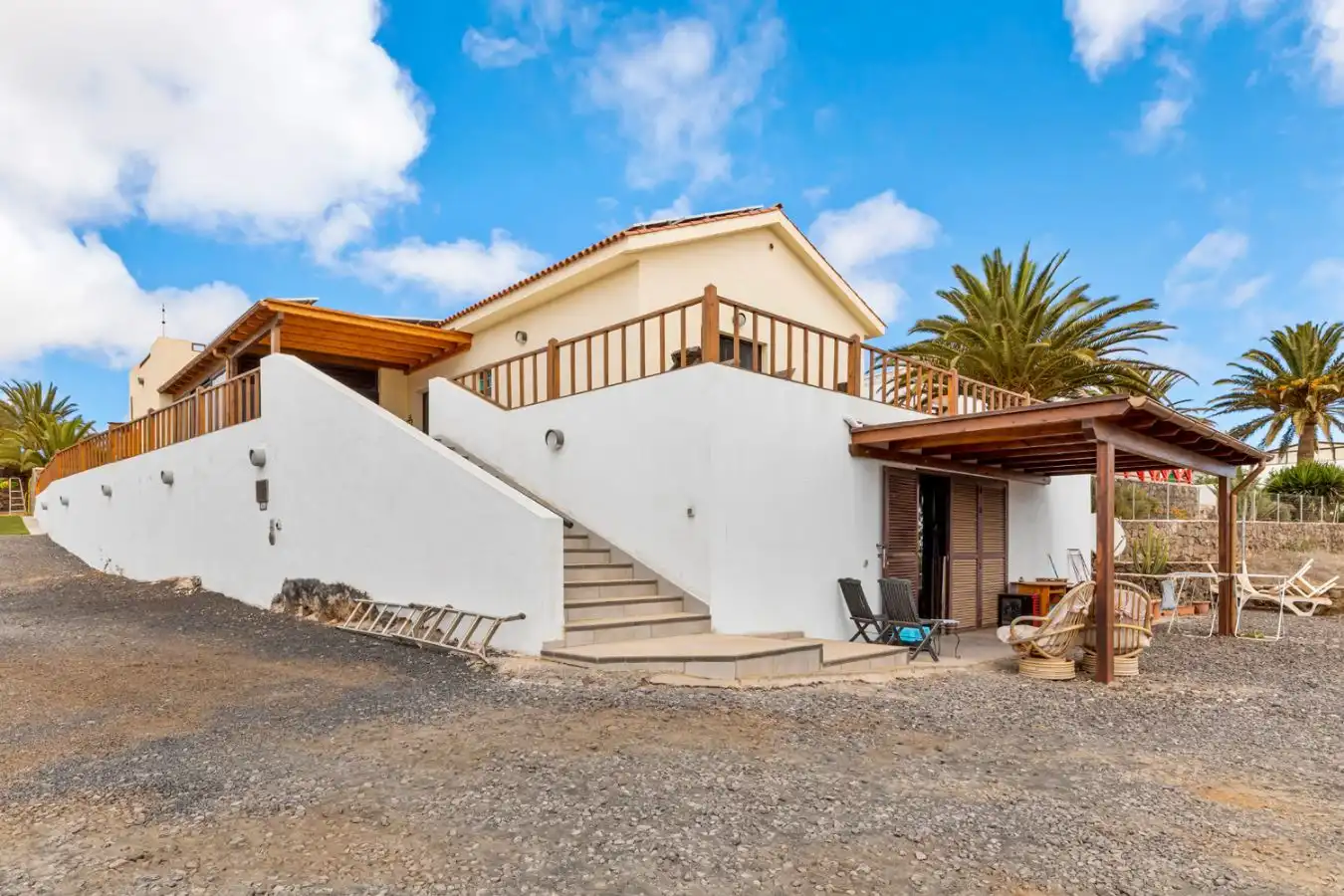 Exterior view of Houses for sale in La Oliva  with Heating, Private garden and Terrace