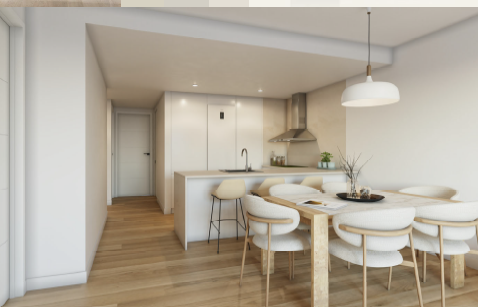 Kitchen of Flat for sale in  Zaragoza Capital  with Air Conditioner, Balcony and Alarm