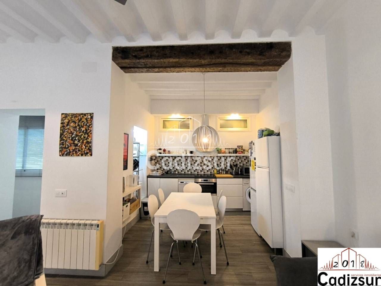 Cuina de Pis en venda en  Cádiz Capital amb Calefacció, Moblat i Balcó