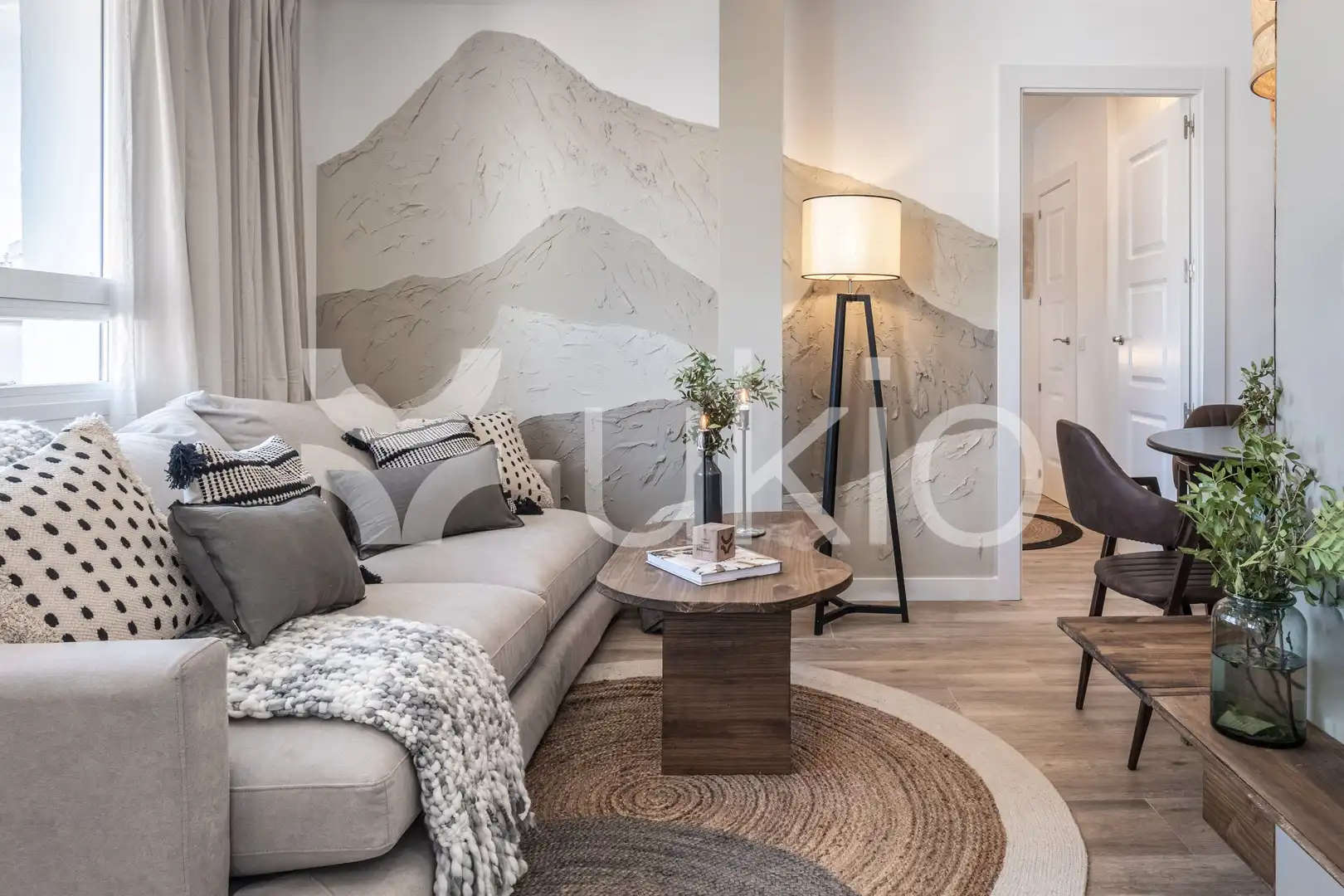 Sala d'estar de Apartament de lloguer en Madrid amb Terrassa, Moblat i Forn