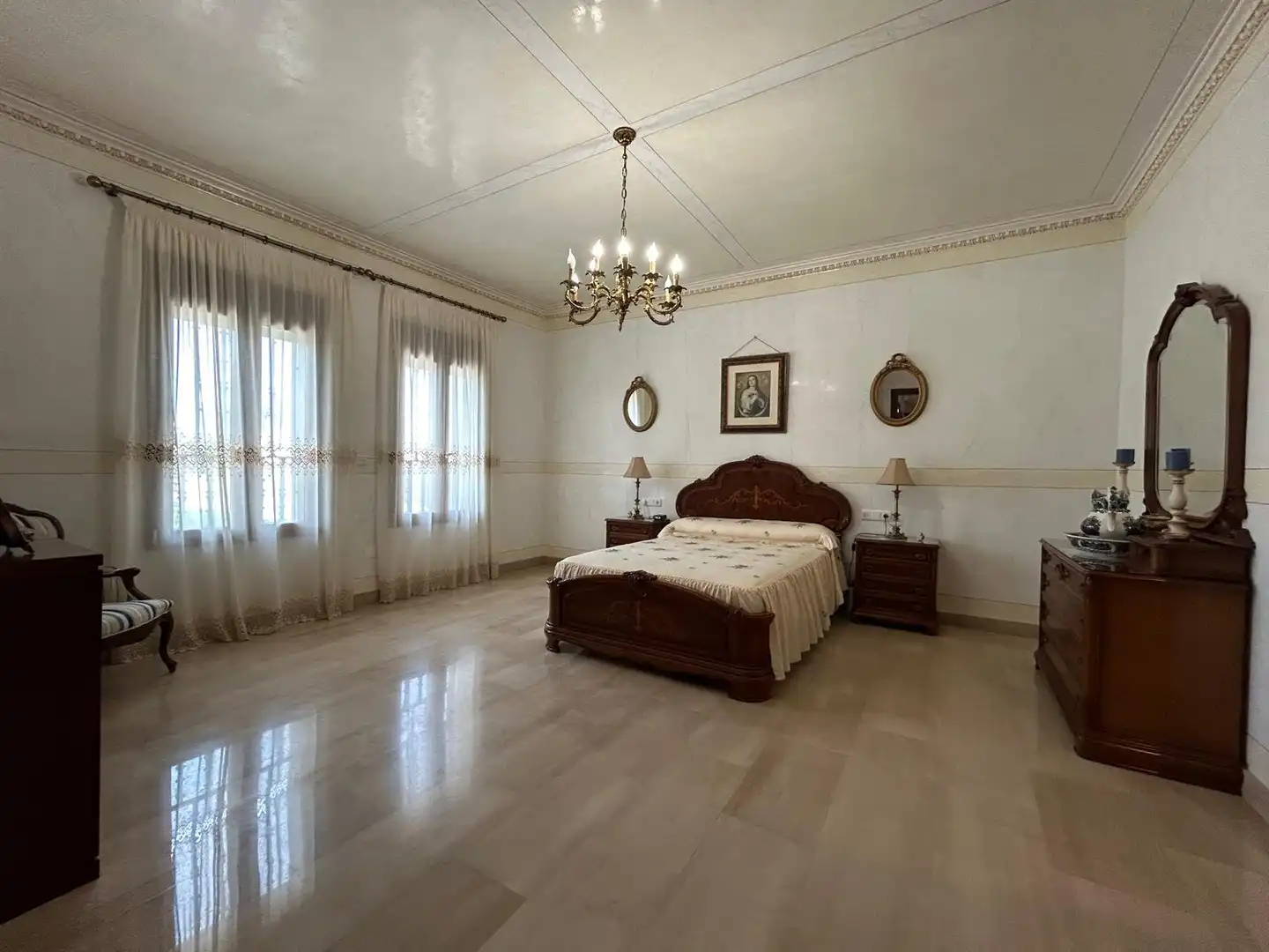 Dormitori de Casa o xalet en venda en Villanueva de los Castillejos amb Aire condicionat, Calefacció i Jardí privat