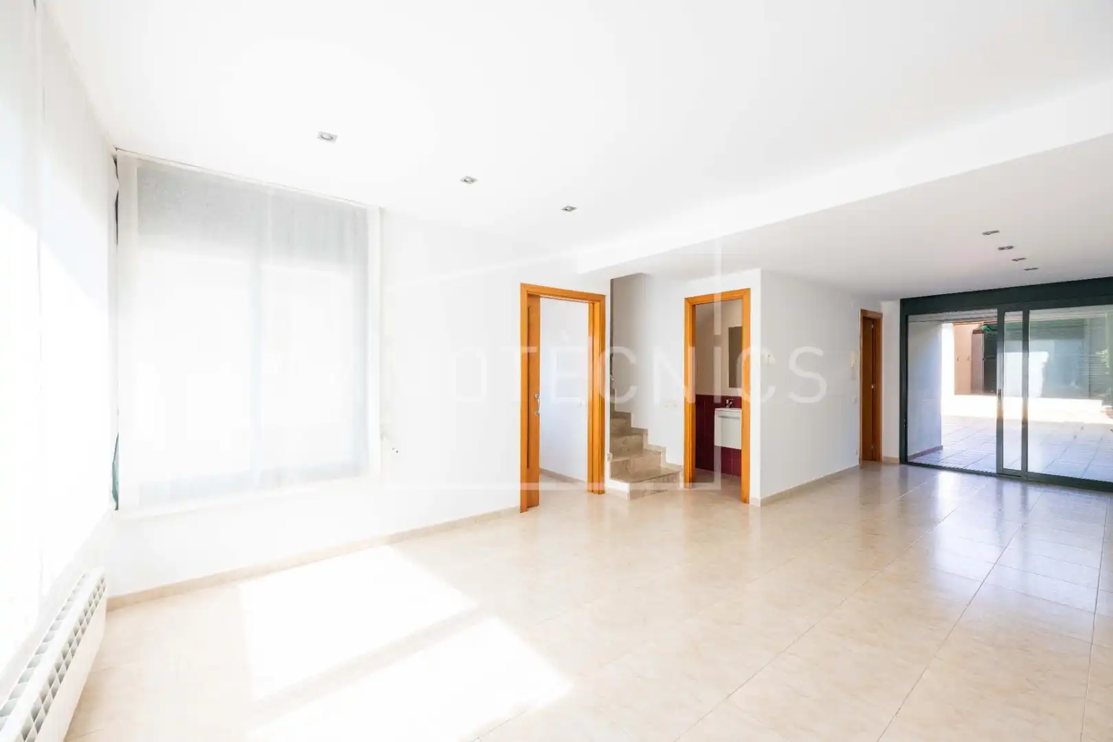 Sala d'estar de Casa adosada en venda en La Garriga amb Calefacció i Terrassa