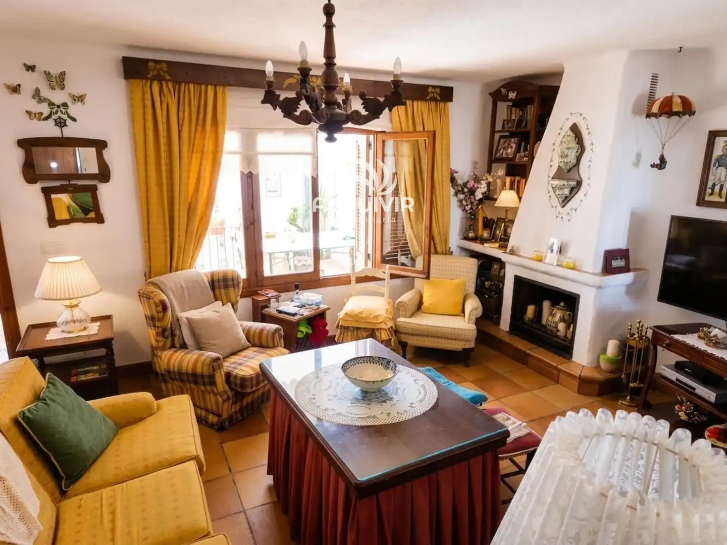 Sala d'estar de Casa adosada de lloguer en Almonte amb Jardí privat, Terrassa i Moblat