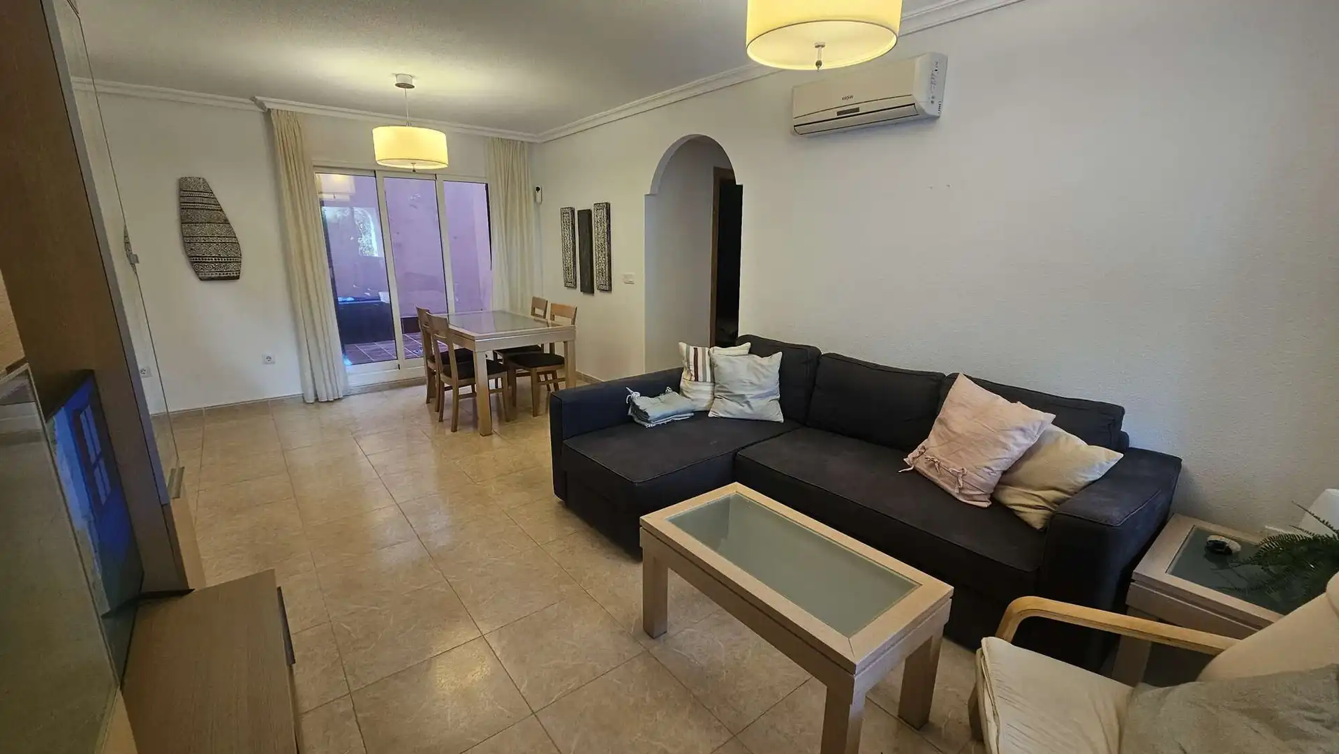 Wohnzimmer von Erdgeschoss zum Verkauf in Manacor mit Klimaanlage, Terrasse und Möbliert