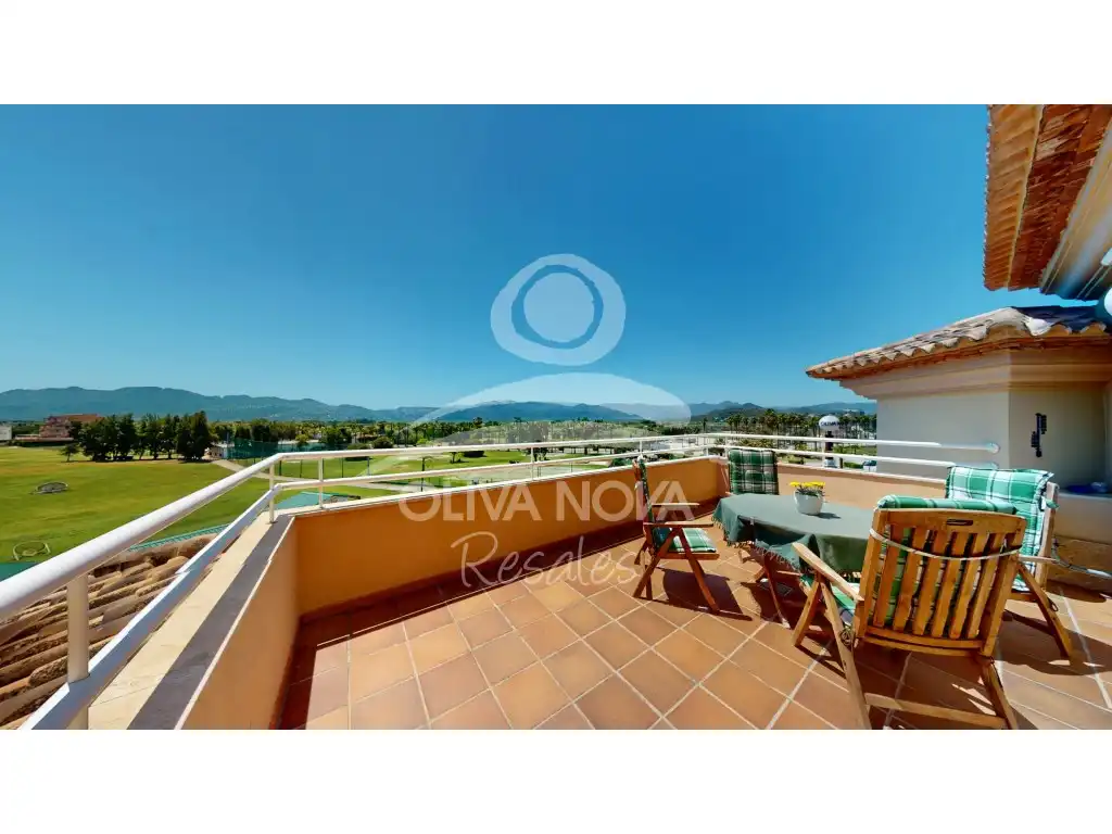 Exterior view of Attic for sale in Oliva  with Terrace, Swimming Pool and Furnished
