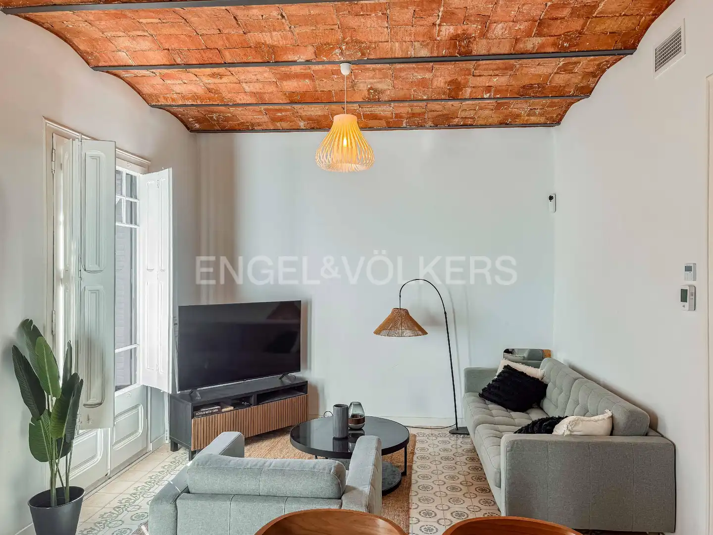 Sala d'estar de Pis de lloguer en Barcelona amb Aire condicionat, Calefacció i Terrassa