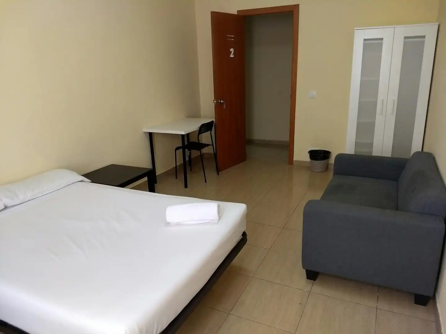 Schlafzimmer von Wohnung zur untervermieten in Barcelona mit Heizung, Möbliert und Waschmaschine