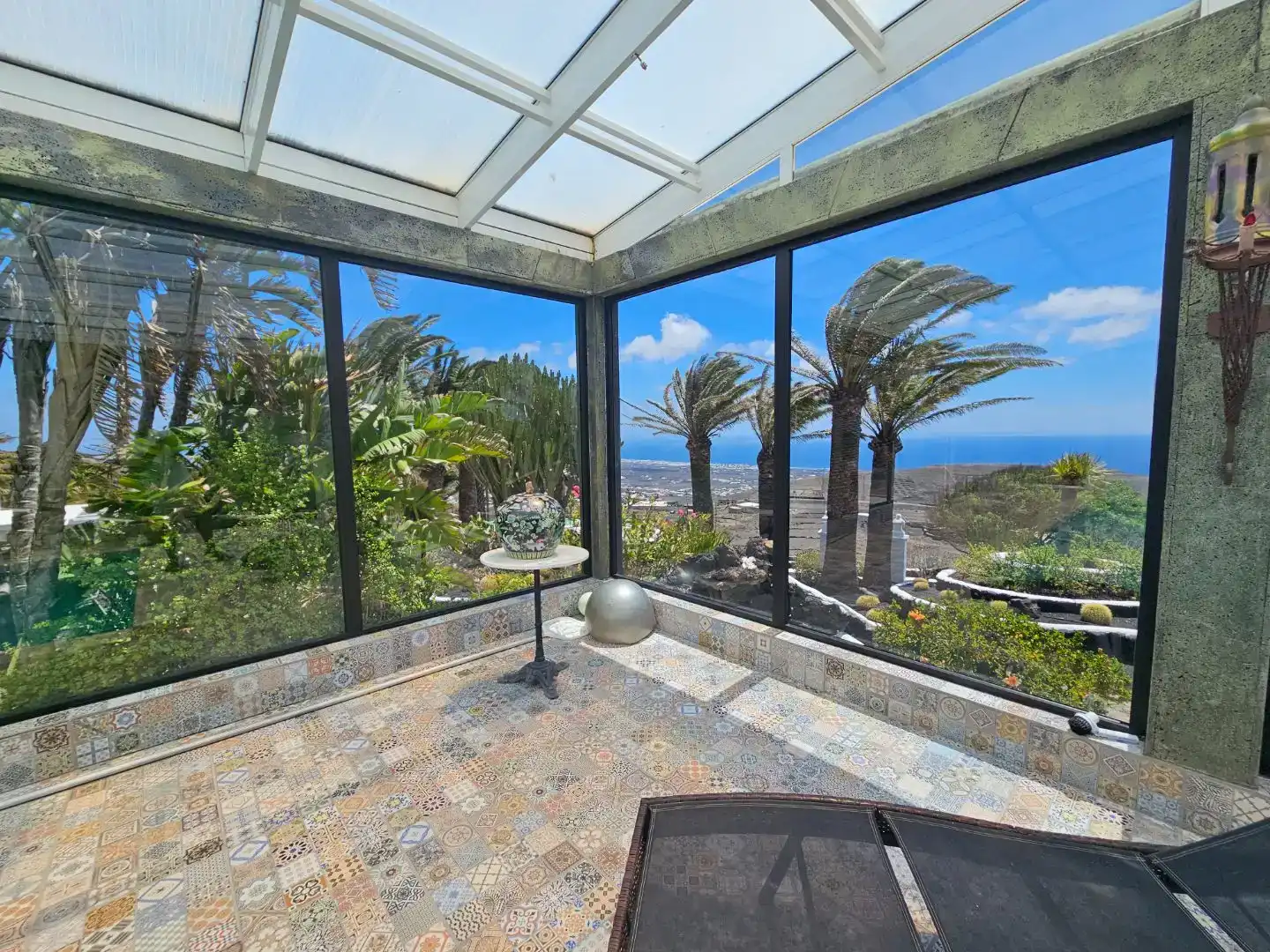 Terraza de Piso en venta en Tías con Jardín privado, Parquet y Piscina