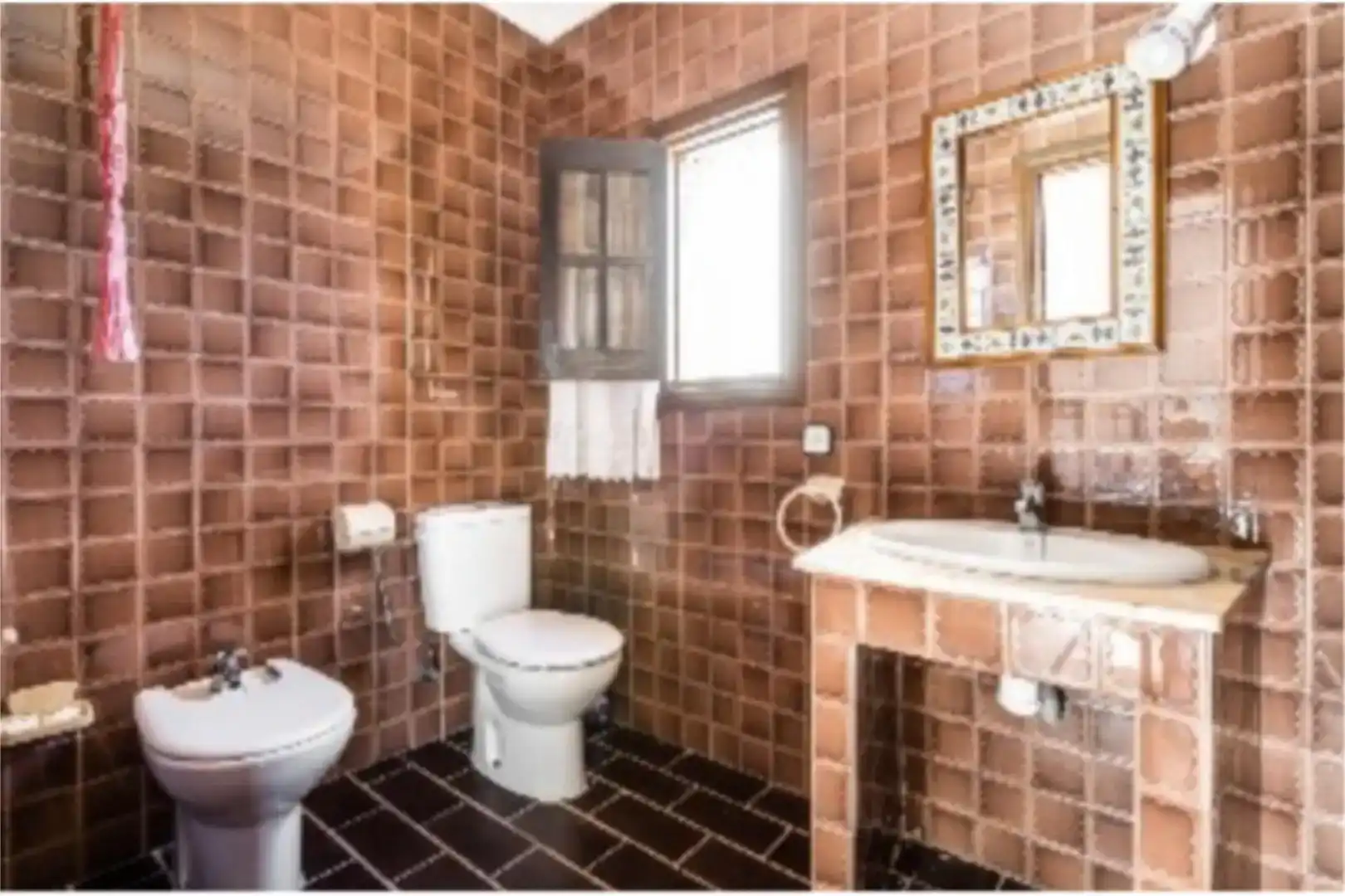 Bany de Casa o xalet de lloguer en Carboneras amb Aire condicionat, Jardí privat i Parquet