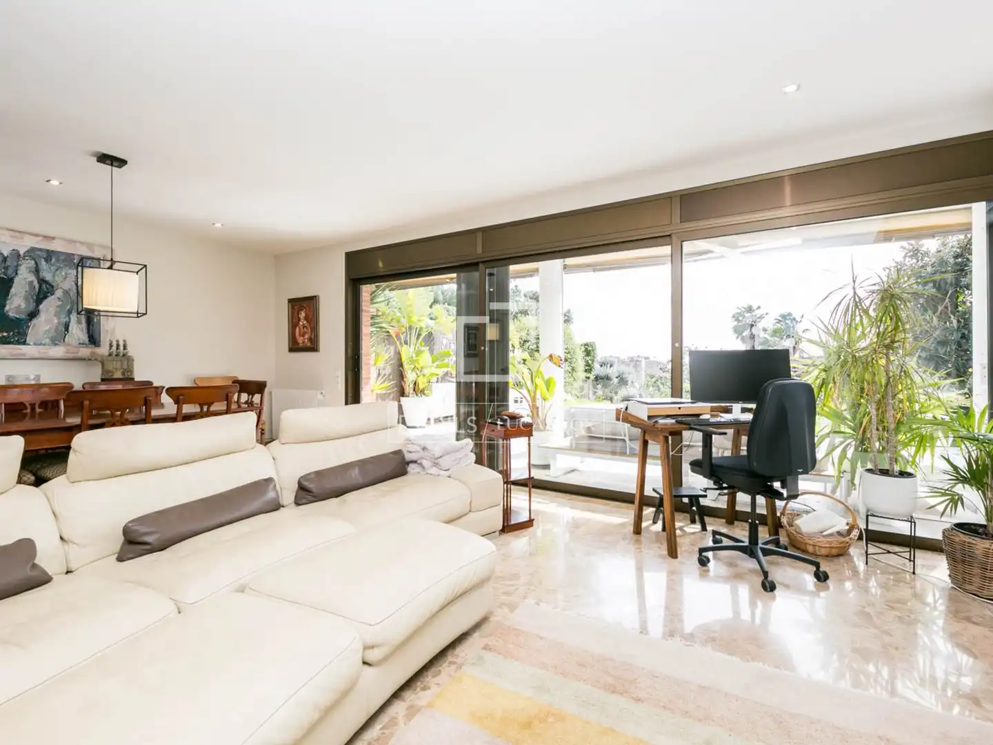 Living room of Houses for rent in Castelldefels  with Air Conditioner, Private garden and Terrace