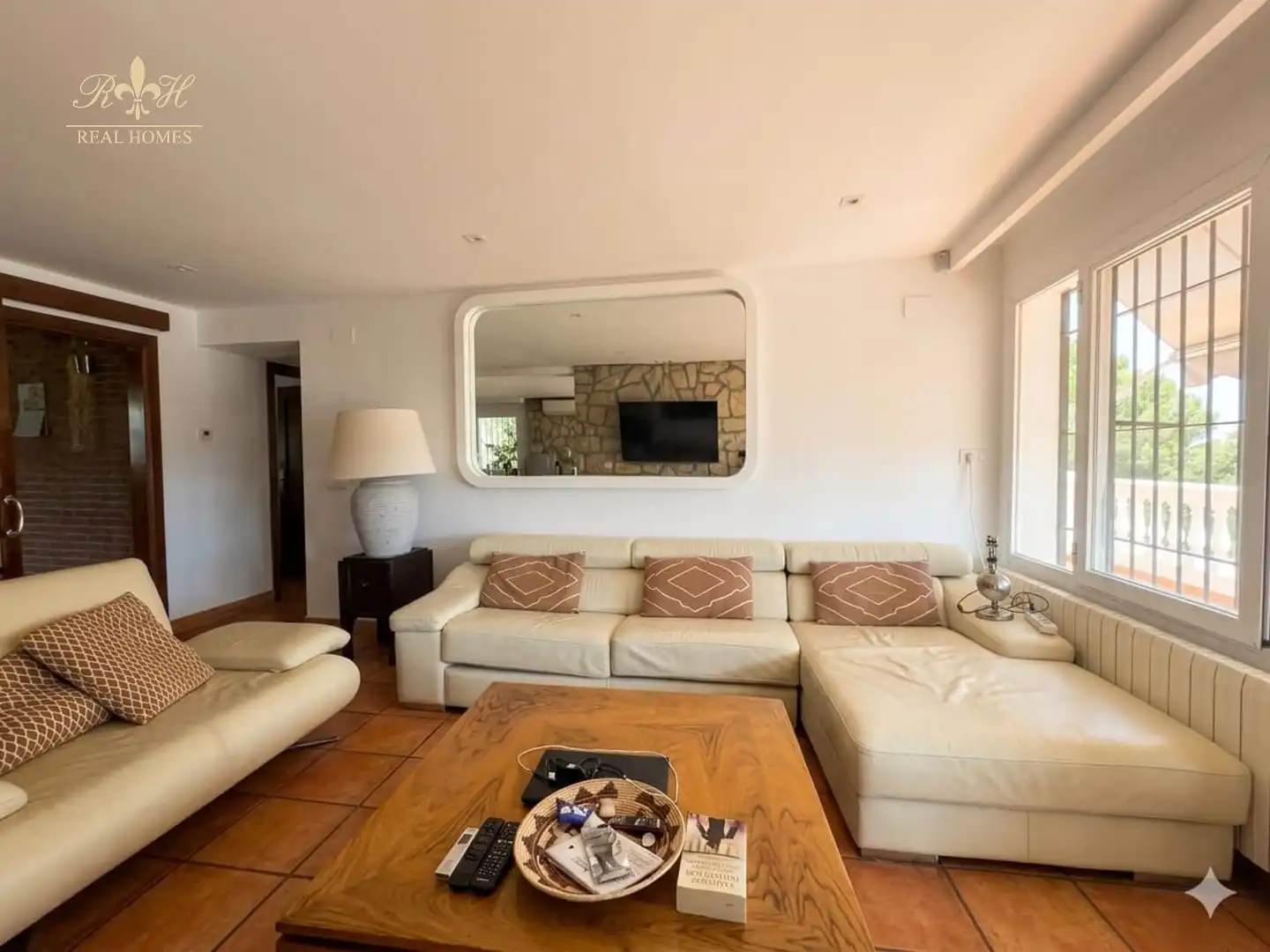 Wohnzimmer von Haus oder Chalet zum Verkauf in L'Alfàs del Pi mit Klimaanlage und Schwimmbad