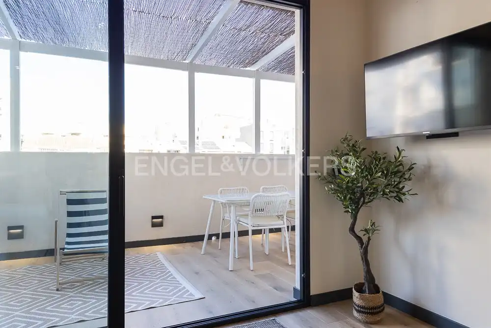 Balcony of Flat for rent in Valencia  with Air Conditioner, Heating and Terrace