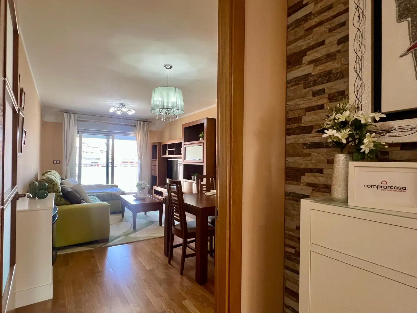 Living room of Flat for sale in Cambre   with Heating, Terrace and Storage room