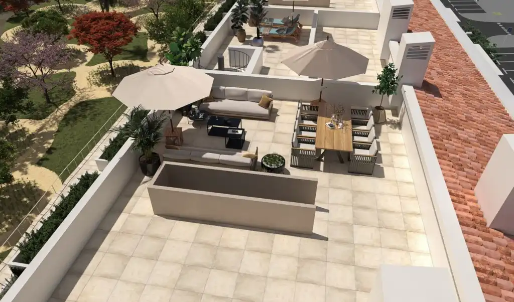 Terrace of Attic for sale in Pollença  with Air Conditioner, Heating and Parquet flooring