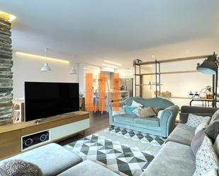 Living room of Flat for sale in Lugo Capital  with Heating, Parquet flooring and Terrace