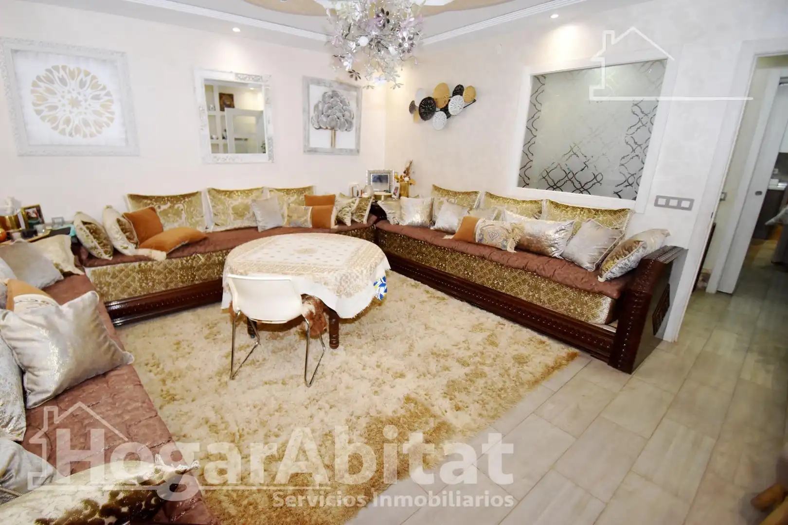 Living room of Flat for sale in Vila-real  with Furnished