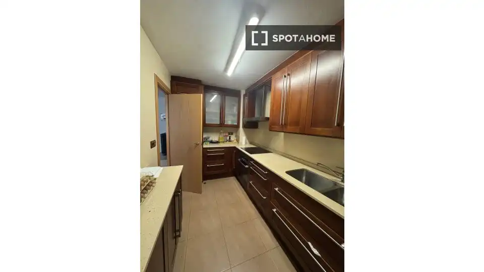 Kitchen of Flat for share in Cerdanyola del Vallès  with Air Conditioner, Heating and Furnished