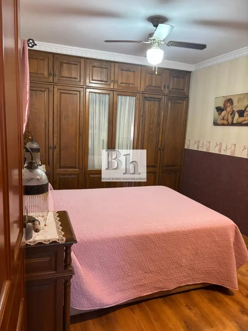 Schlafzimmer von Wohnung zum Verkauf in Málaga mit Klimaanlage, Privatgarten und Parkett