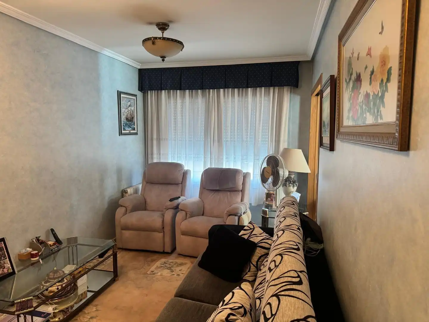 Living room of Flat for sale in Castellón de la Plana / Castelló de la Plana  with Heating, Storage room and Furnished