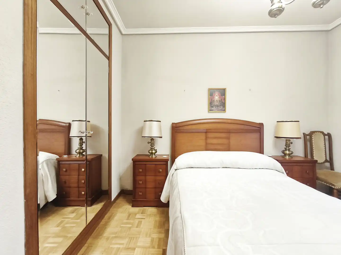 Bedroom of Flat for sale in  Logroño  with Heating, Parquet flooring and Terrace