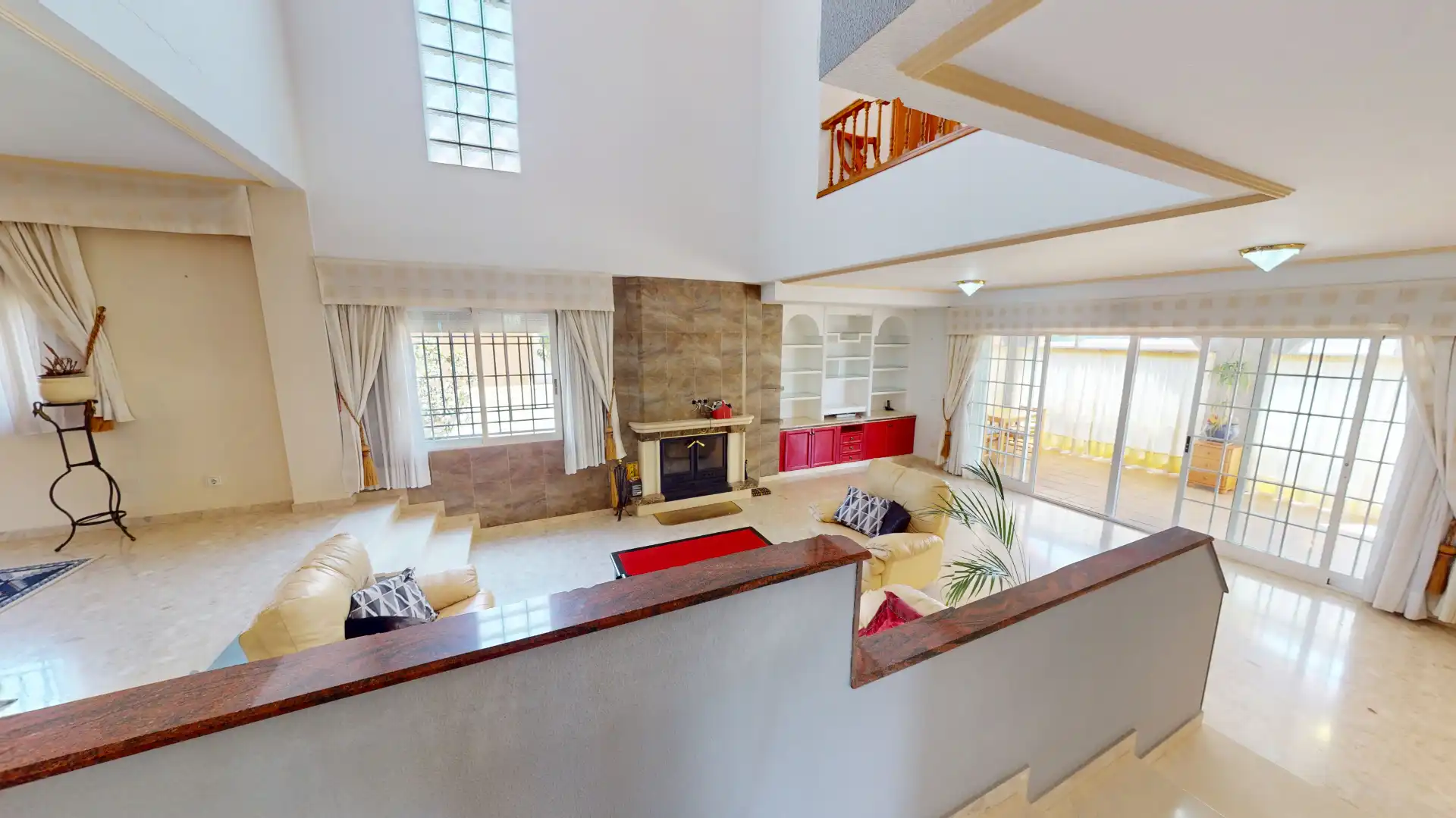 Wohnzimmer von Haus oder Chalet zum Verkauf in Mutxamel mit Klimaanlage, Privatgarten und Terrasse