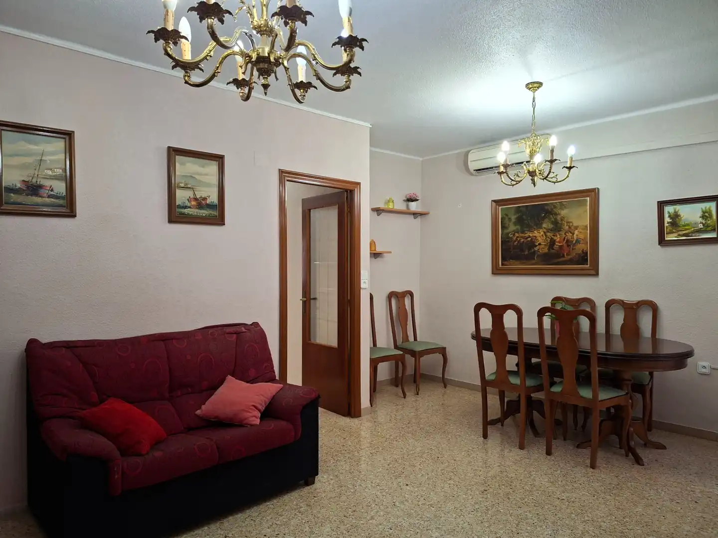 Sala d'estar de Pis en venda en Alfafar amb Aire condicionat, Moblat i Forn