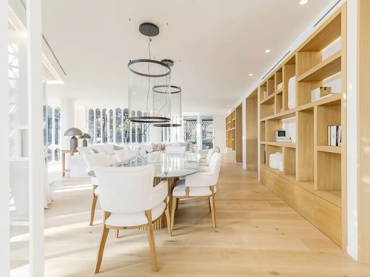 Esszimmer von Wohnung zum Verkauf in Barcelona mit Klimaanlage, Heizung und Privatgarten