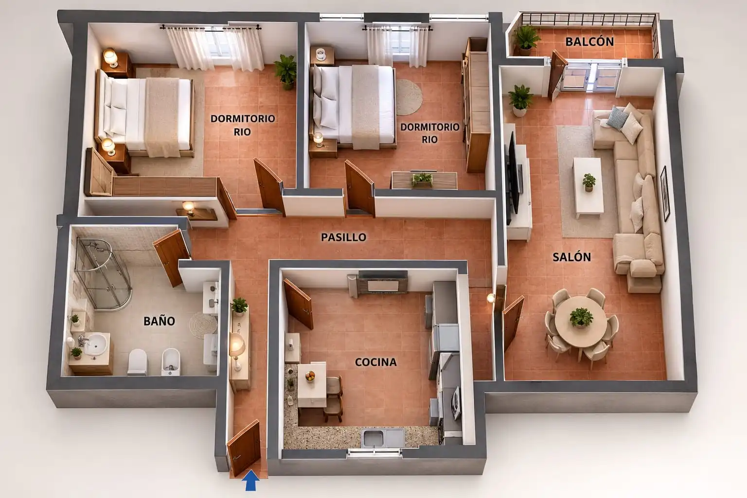 Flat for sale in Tomelloso  with Air Conditioner, Storage room and Furnished